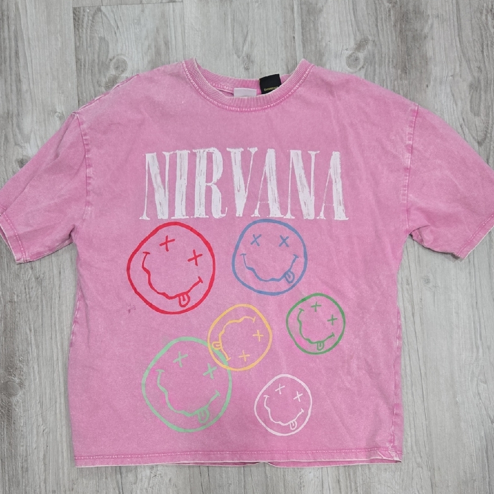 Zara Pink Nirvana Tee